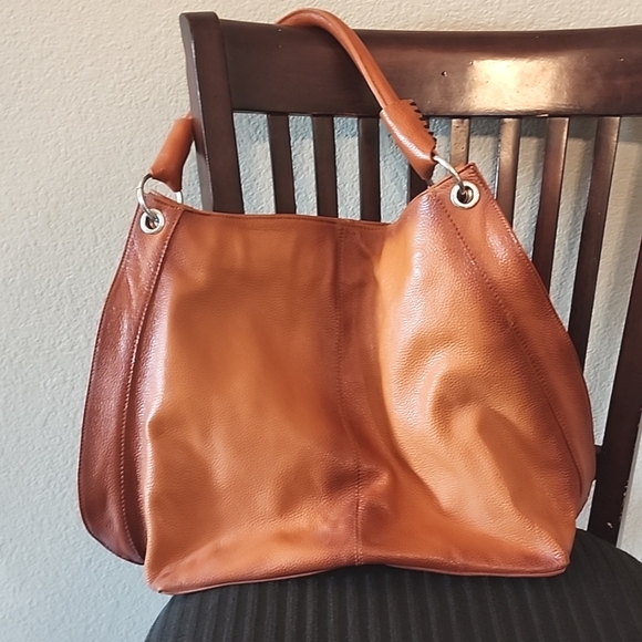 Leather Vincenzo Handbag Hobo - Picture 2 of 8